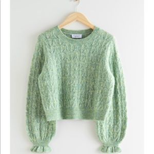 &OtherStories Alpaca Blend Cable Knit Sweater